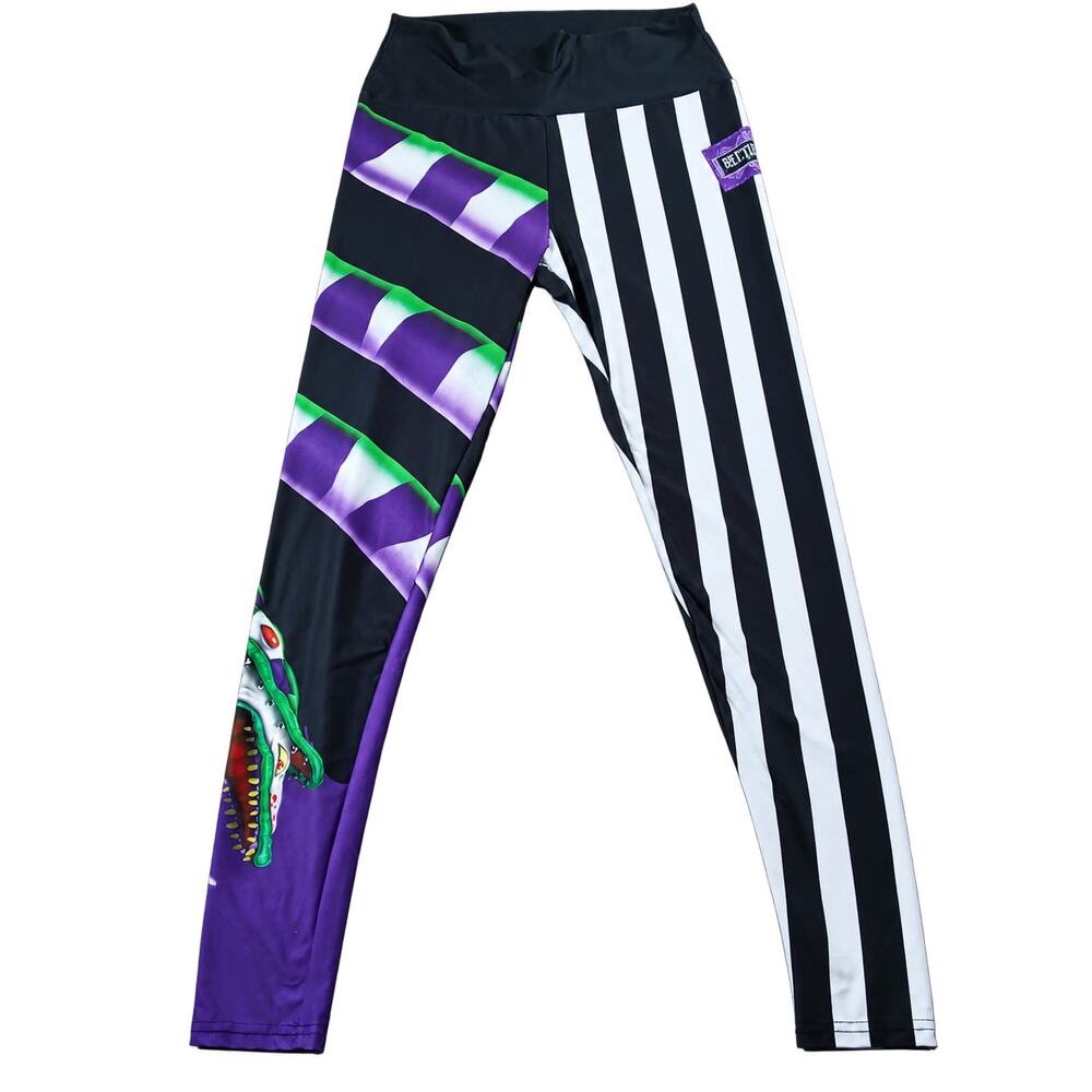 Beetlejuice Sandworm Leggings Womens L Universal Studios Halloween Horror Nights